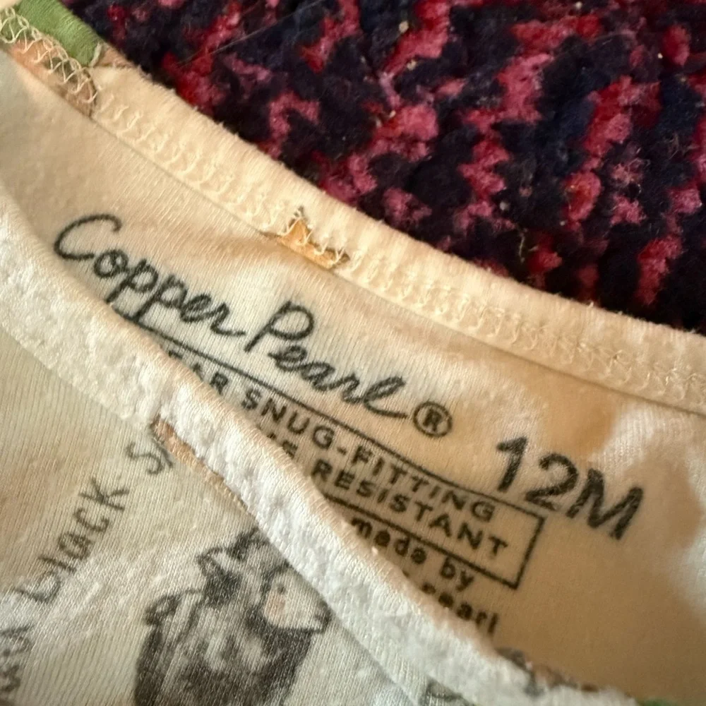 Copper‎ Pearl cocomelon Print Pajamas Set - Multicolor 12M​